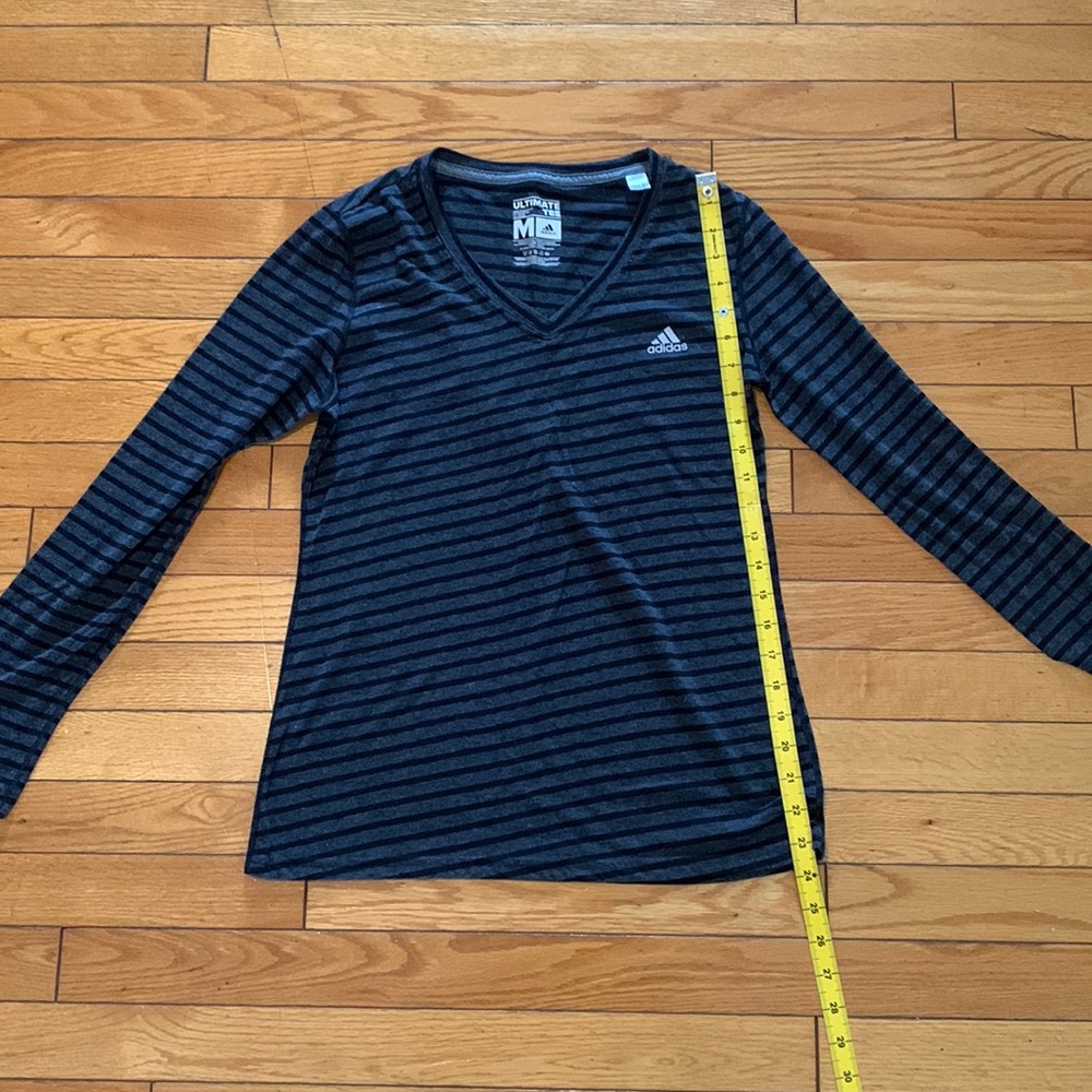 Adidas long sleeve striped shirt